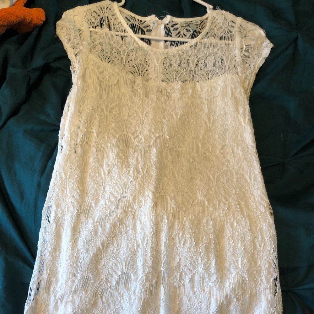 White lacy dress